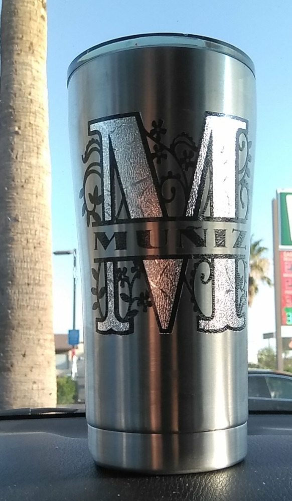 Personalized Monogram Coffee Cup/ Tumbler.
